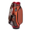 バックスピンゴルフ BACK SPIN! GOLF　ストライプ キャディバッグ BSBE01C107 ORBR オレンジ/ブラウン　2025年モデル