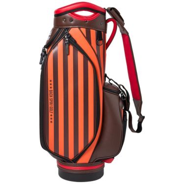 バックスピンゴルフ BACK SPIN! GOLF　ストライプ キャディバッグ BSBE01C107 ORBR オレンジ/ブラウン　2025年モデル　詳細6