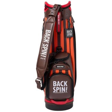 バックスピンゴルフ BACK SPIN! GOLF　ストライプ キャディバッグ BSBE01C107 ORBR オレンジ/ブラウン　2025年モデル　詳細7