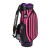 バックスピンゴルフ BACK SPIN! GOLF　ストライプ キャディバッグ BSBE01C107 PKBK ピンク/ブラック　2025年モデル