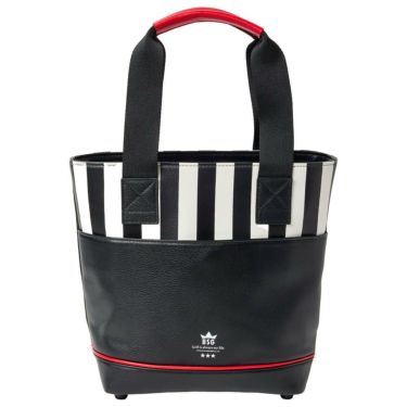 バックスピンゴルフ BACK SPIN! GOLF　ストライプ カートバッグ BSBE01B311 WHBK ホワイト/ブラック　2025年モデル　詳細2