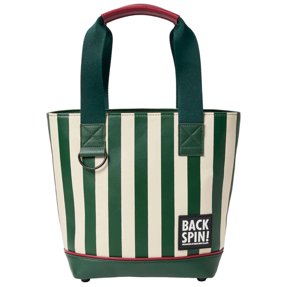 バックスピンゴルフ BACK SPIN! GOLF　ストライプ カートバッグ BSBE01B311 GRIV グリーン/アイボリー　2025年モデル
