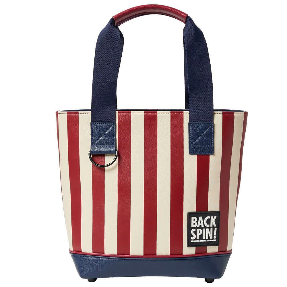 バックスピンゴルフ BACK SPIN! GOLF　ストライプ カートバッグ BSBE01B311 RDNV レッド/ネイビー　2025年モデル