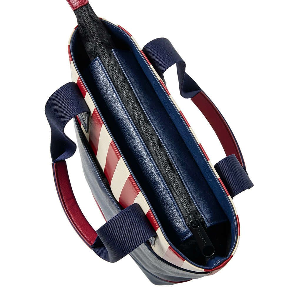 バックスピンゴルフ BACK SPIN! GOLF　ストライプ カートバッグ BSBE01B311 RDNV レッド/ネイビー　2025年モデル　詳細4