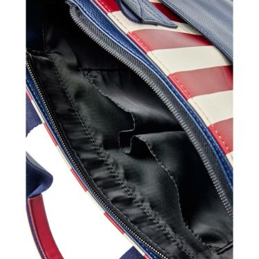 バックスピンゴルフ BACK SPIN! GOLF　ストライプ カートバッグ BSBE01B311 RDNV レッド/ネイビー　2025年モデル　詳細6