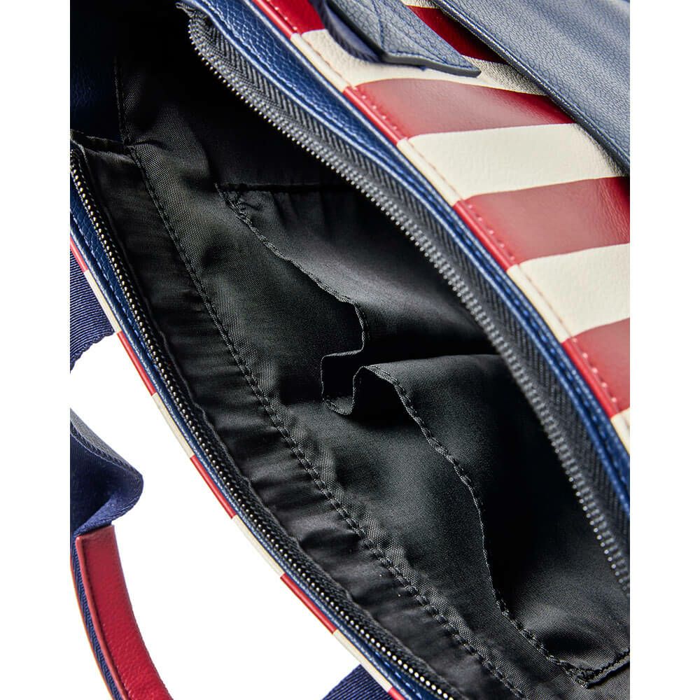 バックスピンゴルフ BACK SPIN! GOLF　ストライプ カートバッグ BSBE01B311 RDNV レッド/ネイビー　2025年モデル　詳細6