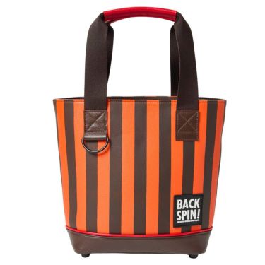 バックスピンゴルフ BACK SPIN! GOLF　ストライプ カートバッグ BSBE01B311 ORBR オレンジ/ブラウン　2025年モデル