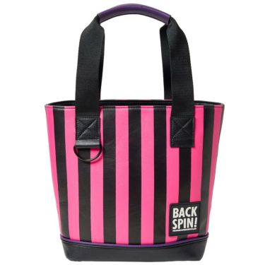 バックスピンゴルフ BACK SPIN! GOLF　ストライプ カートバッグ BSBE01B311 PKBK ピンク/ブラック　2025年モデル