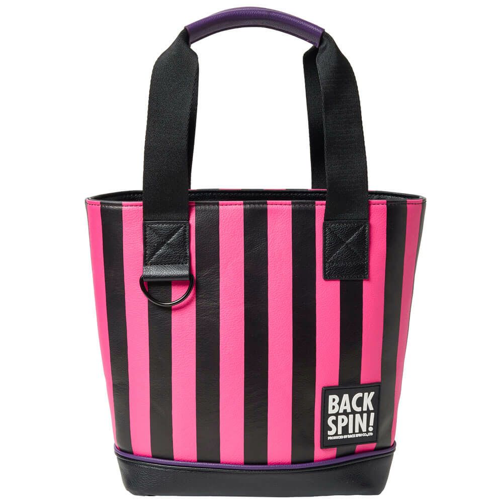 バックスピンゴルフ BACK SPIN! GOLF　ストライプ カートバッグ BSBE01B311 PKBK ピンク/ブラック　2025年モデル