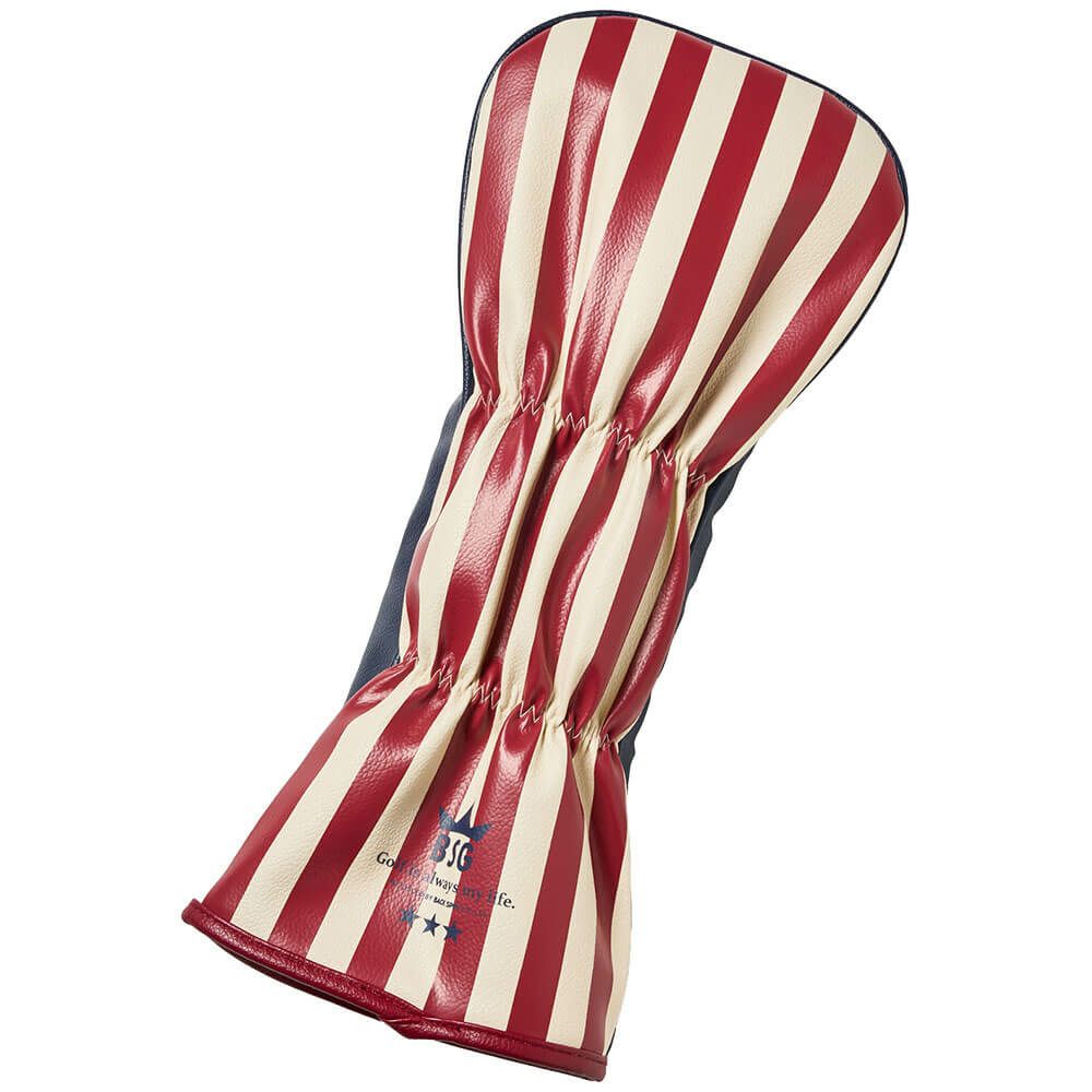 バックスピンゴルフ BACK SPIN! GOLF　ストライプ ドライバー用 ヘッドカバー BSBE01H515 RDNV レッド/ネイビー　2025年モデル　詳細2