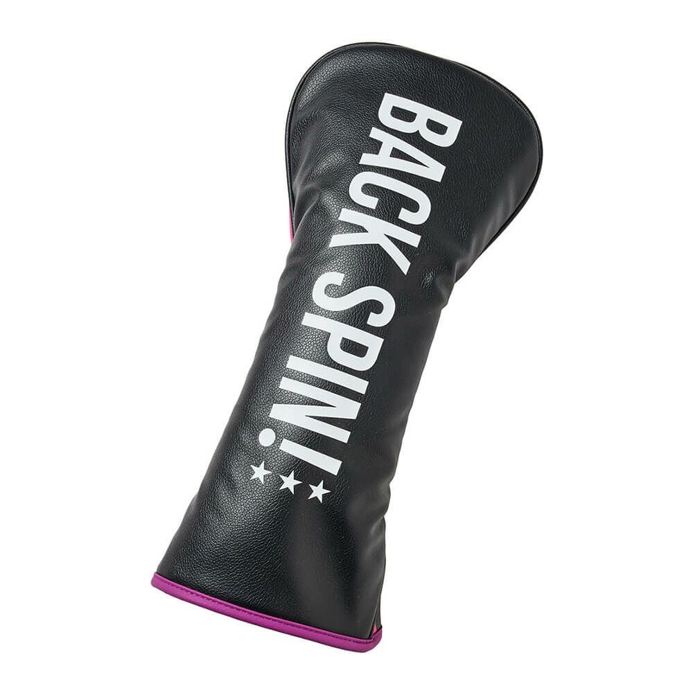 バックスピンゴルフ BACK SPIN! GOLF　ストライプ ドライバー用 ヘッドカバー BSBE01H515 PKBK ピンク/ブラック　2025年モデル