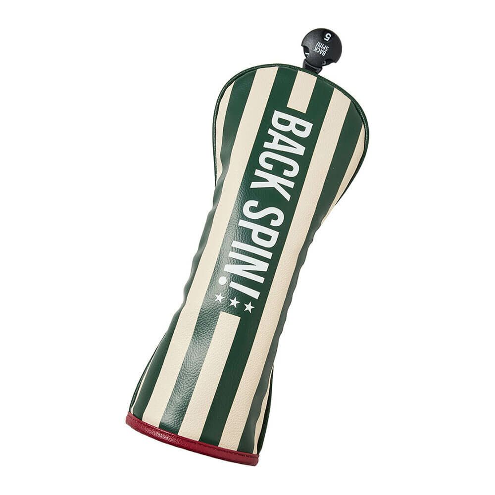 バックスピンゴルフ BACK SPIN! GOLF　ストライプ フェアウェイウッド用 ヘッドカバー BSBE01H516 GRIV グリーン/アイボリー　2025年モデル