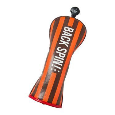 バックスピンゴルフ BACK SPIN! GOLF　ストライプ フェアウェイウッド用 ヘッドカバー BSBE01H516 ORBR オレンジ/ブラウン　2025年モデル