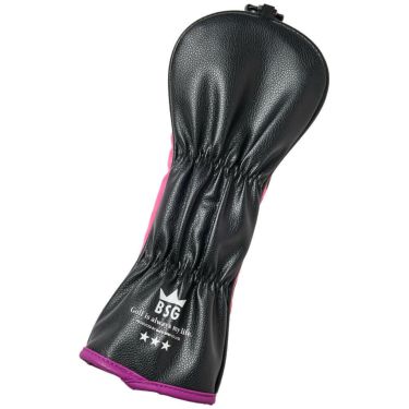 バックスピンゴルフ BACK SPIN! GOLF　ストライプ フェアウェイウッド用 ヘッドカバー BSBE01H516 PKBK ピンク/ブラック　2025年モデル　詳細2