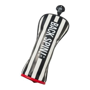 バックスピンゴルフ BACK SPIN! GOLF　ストライプ ユーティリティ用 ヘッドカバー BSBE01H517 WHBK ホワイト/ブラック　2025年モデル