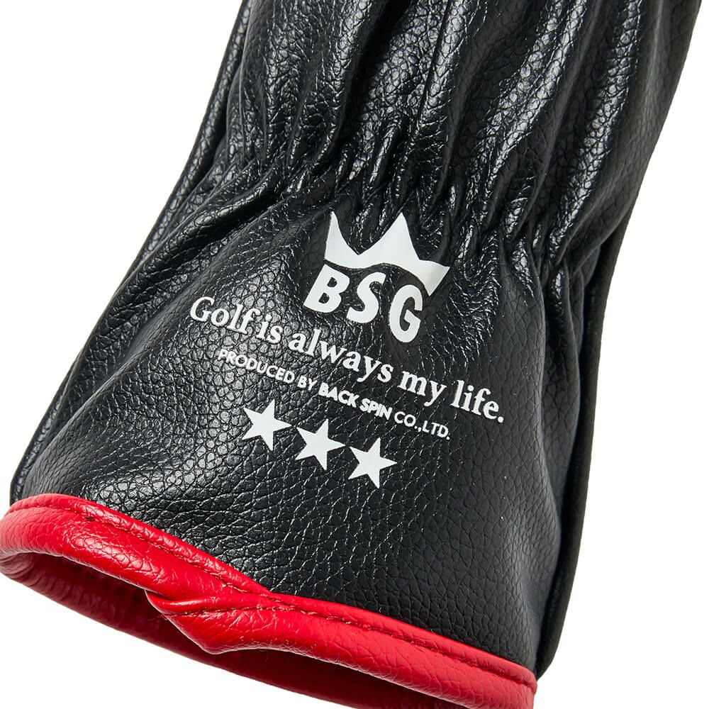 バックスピンゴルフ BACK SPIN! GOLF　ストライプ ユーティリティ用 ヘッドカバー BSBE01H517 WHBK ホワイト/ブラック　2025年モデル　詳細3