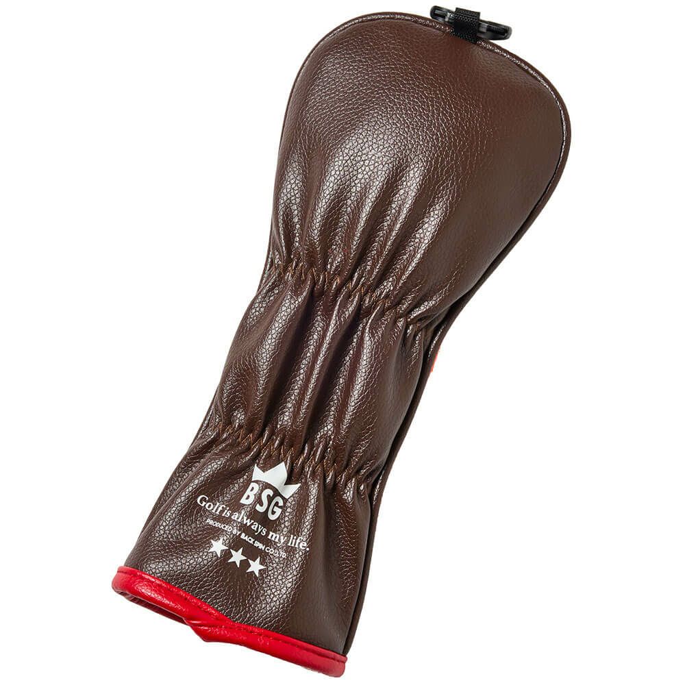 バックスピンゴルフ BACK SPIN! GOLF　ストライプ ユーティリティ用 ヘッドカバー BSBE01H517 ORBR オレンジ/ブラウン　2025年モデル　詳細2