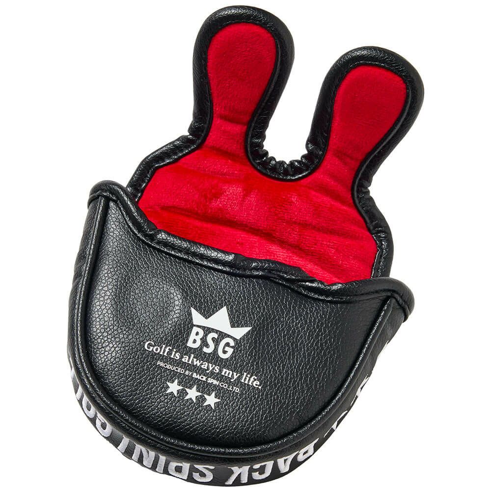 バックスピンゴルフ BACK SPIN! GOLF　ストライプ マレットタイプ用 パターカバー BSBE01H518 WHBK ホワイト/ブラック　2025年モデル　詳細3