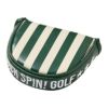バックスピンゴルフ BACK SPIN! GOLF　ストライプ マレットタイプ用 パターカバー BSBE01H518 GRIV グリーン/アイボリー　2025年モデル