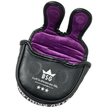 バックスピンゴルフ BACK SPIN! GOLF　ストライプ マレットタイプ用 パターカバー BSBE01H518 PKBK ピンク/ブラック　2025年モデル 詳細2