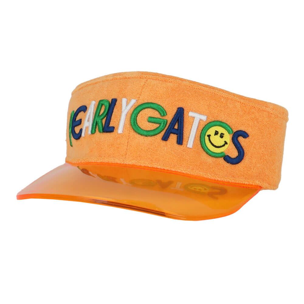 パーリーゲイツ PEARLY GATES　クリアブリムバイザー 053-5287604 063 オレンジイエロー　2025年モデル
