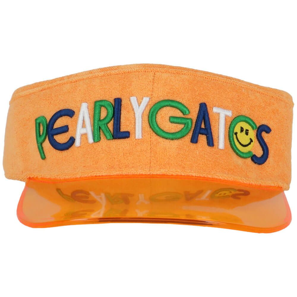 パーリーゲイツ PEARLY GATES　クリアブリムバイザー 053-5287604 063 オレンジイエロー　2025年モデル　詳細4