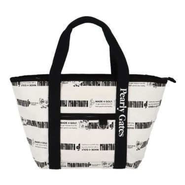 パーリーゲイツ PEARLY GATES　ボーダー柄 ロッカーバッグ 053-5181501 031 ホワイト　2025年モデル