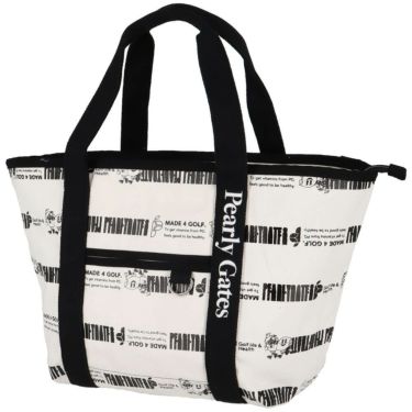 パーリーゲイツ PEARLY GATES　ボーダー柄 ロッカーバッグ 053-5181501 031 ホワイト　2025年モデル　詳細2