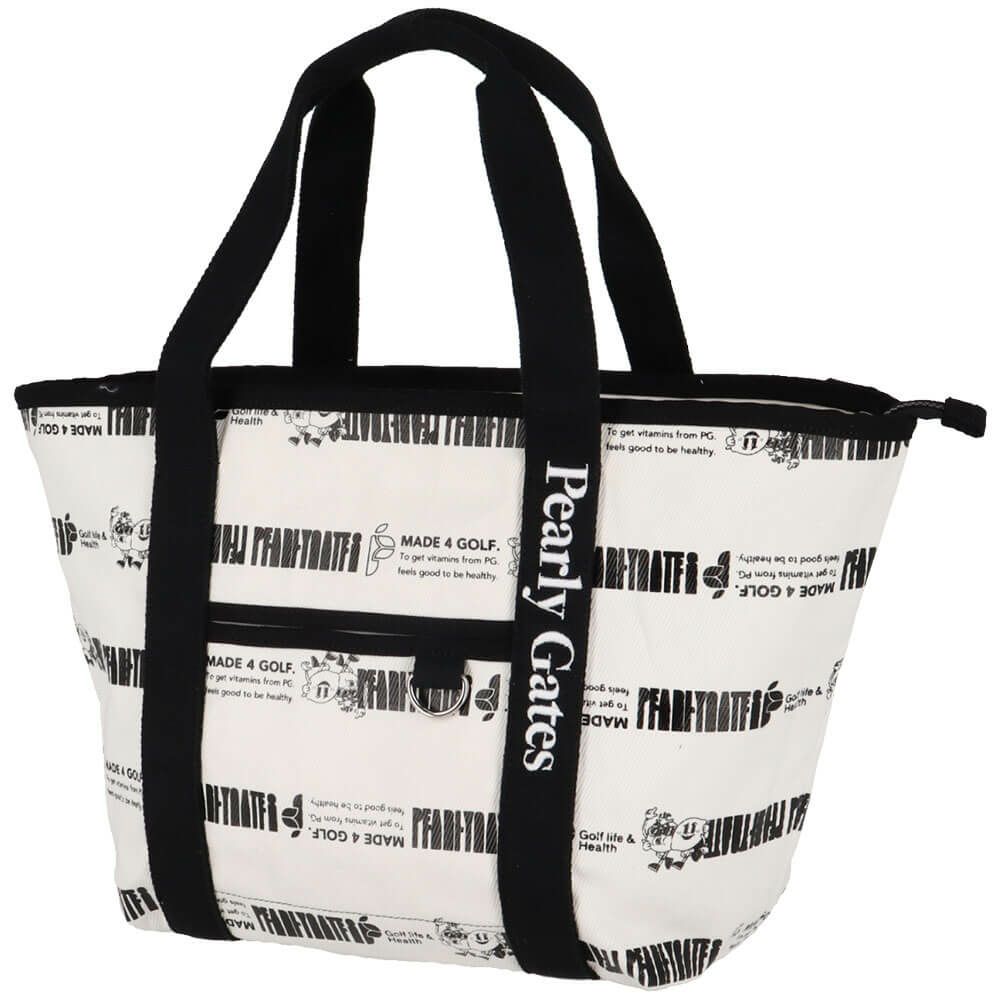 パーリーゲイツ PEARLY GATES　ボーダー柄 ロッカーバッグ 053-5181501 031 ホワイト　2025年モデル　詳細2