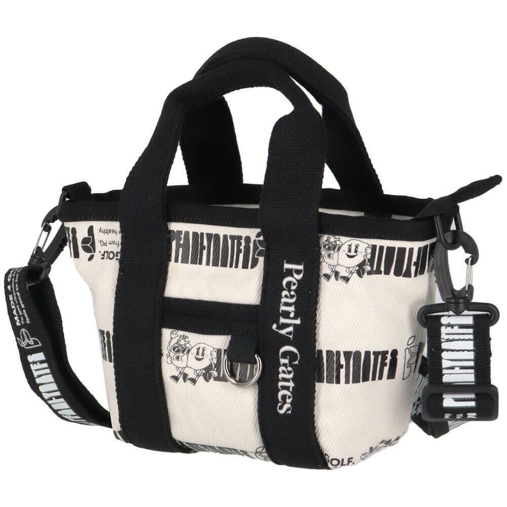 パーリーゲイツ PEARLY GATES　ボーダー柄 カートバッグ 053-5181502 031 ホワイト　2025年モデル　詳細2