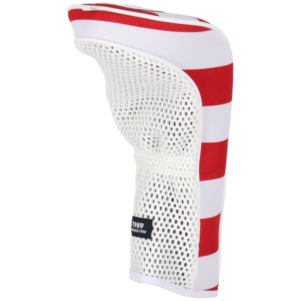 パーリーゲイツ PEARLY GATES　ボーダー柄 ドライバー用 ヘッドカバー 053-5184500 101 レッド　2025年モデル　詳細3