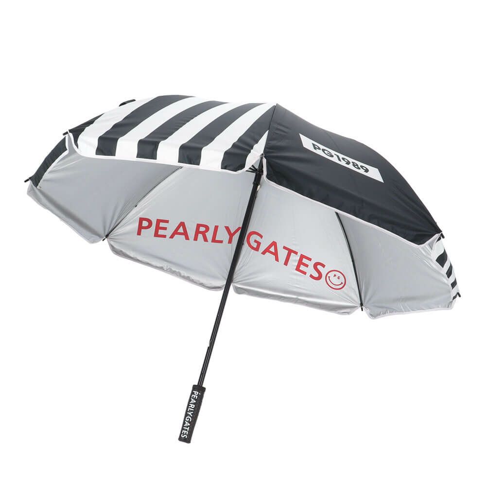 パーリーゲイツ PEARLY GATES　ストライプ柄 UV アンブレラ 053-5184515 121 ネイビー　2025年モデル