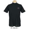 パーリーゲイツ PEARLY GATES　メンズ ハニカム 鹿の子 半袖 モックネックシャツ 053-5267601　2025年モデル ダークネイビー