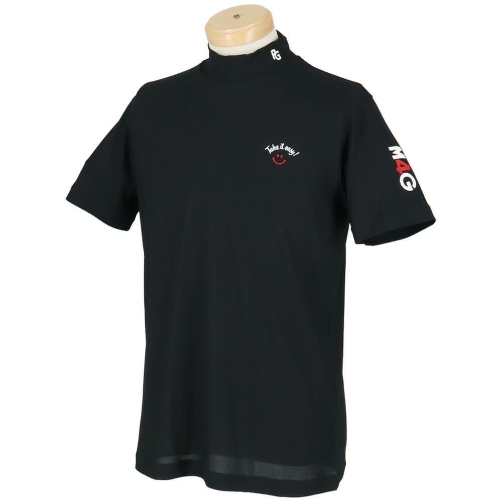 パーリーゲイツ PEARLY GATES　メンズ ハニカム 鹿の子 半袖 モックネックシャツ 053-5267601　2025年モデル 詳細5