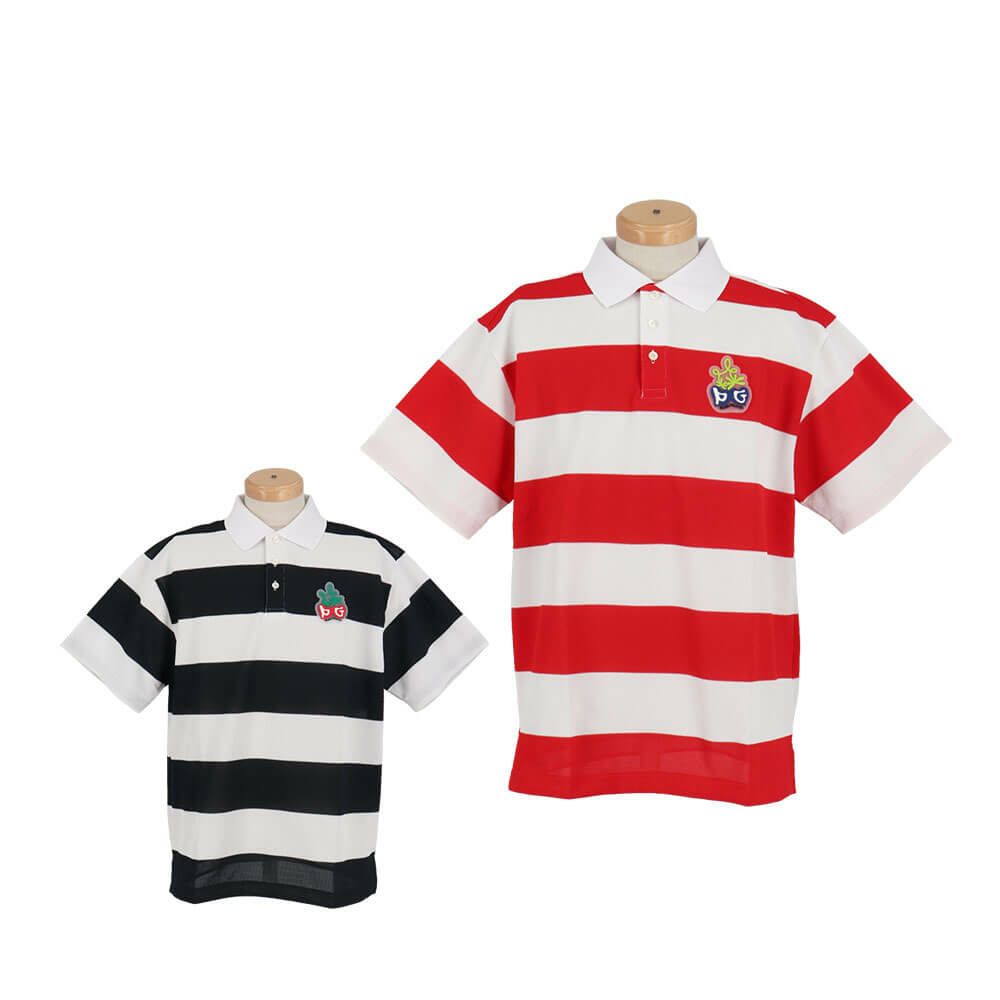 パーリーゲイツ PEARLY GATES　メンズ 切替ボーダー 半袖 ポロシャツ 053-5160509　2025年モデル 詳細1