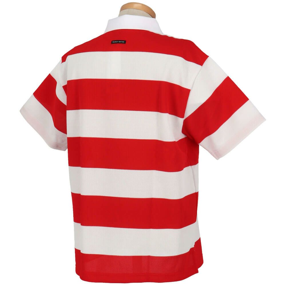 パーリーゲイツ PEARLY GATES　メンズ 切替ボーダー 半袖 ポロシャツ 053-5160509　2025年モデル 詳細2