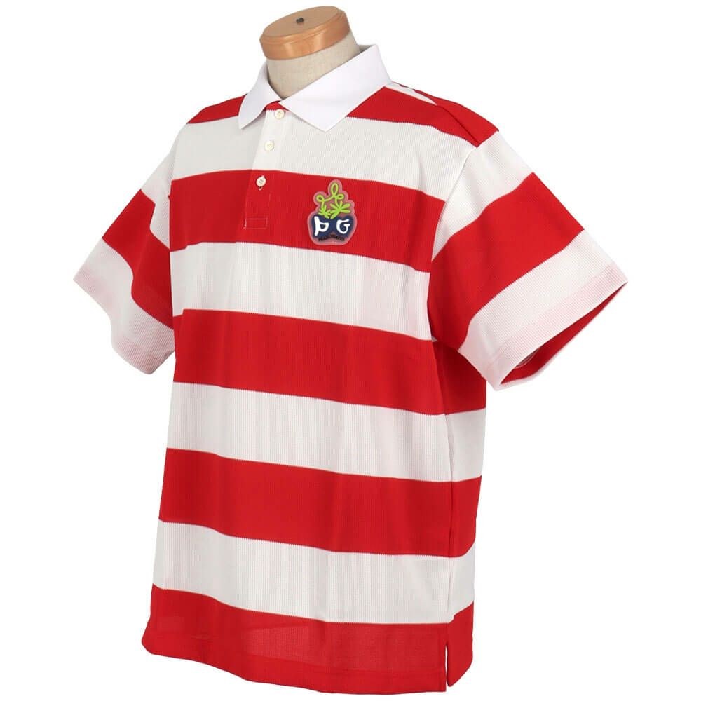 パーリーゲイツ PEARLY GATES　メンズ 切替ボーダー 半袖 ポロシャツ 053-5160509　2025年モデル 詳細3