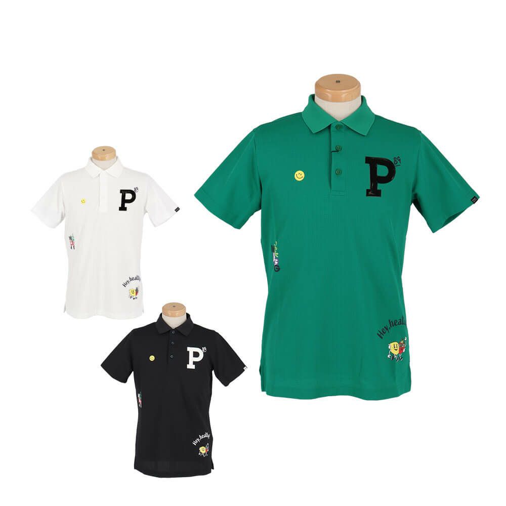 パーリーゲイツ PEARLY GATES　メンズ ワッフルメッシュ 半袖 ポロシャツ 053-5160513　2025年モデル 詳細1