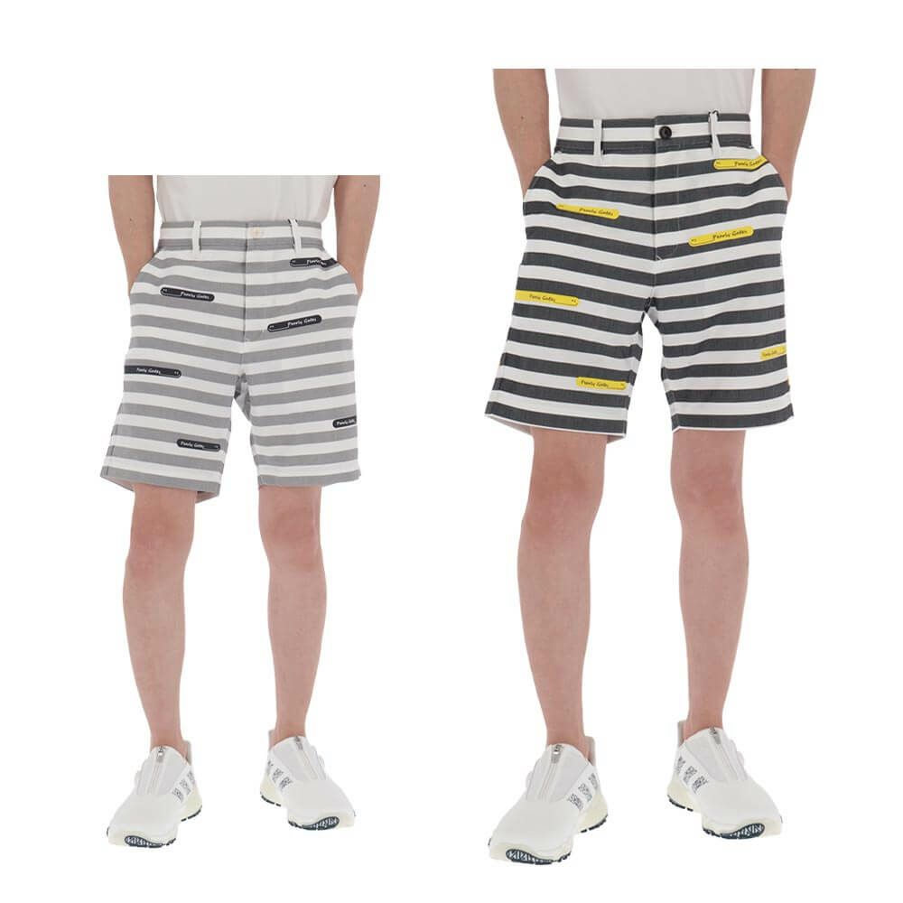 パーリーゲイツ PEARLY GATES　メンズ ボーダー柄 ストレッチ ショートパンツ 053-5132513　2025年モデル 詳細1