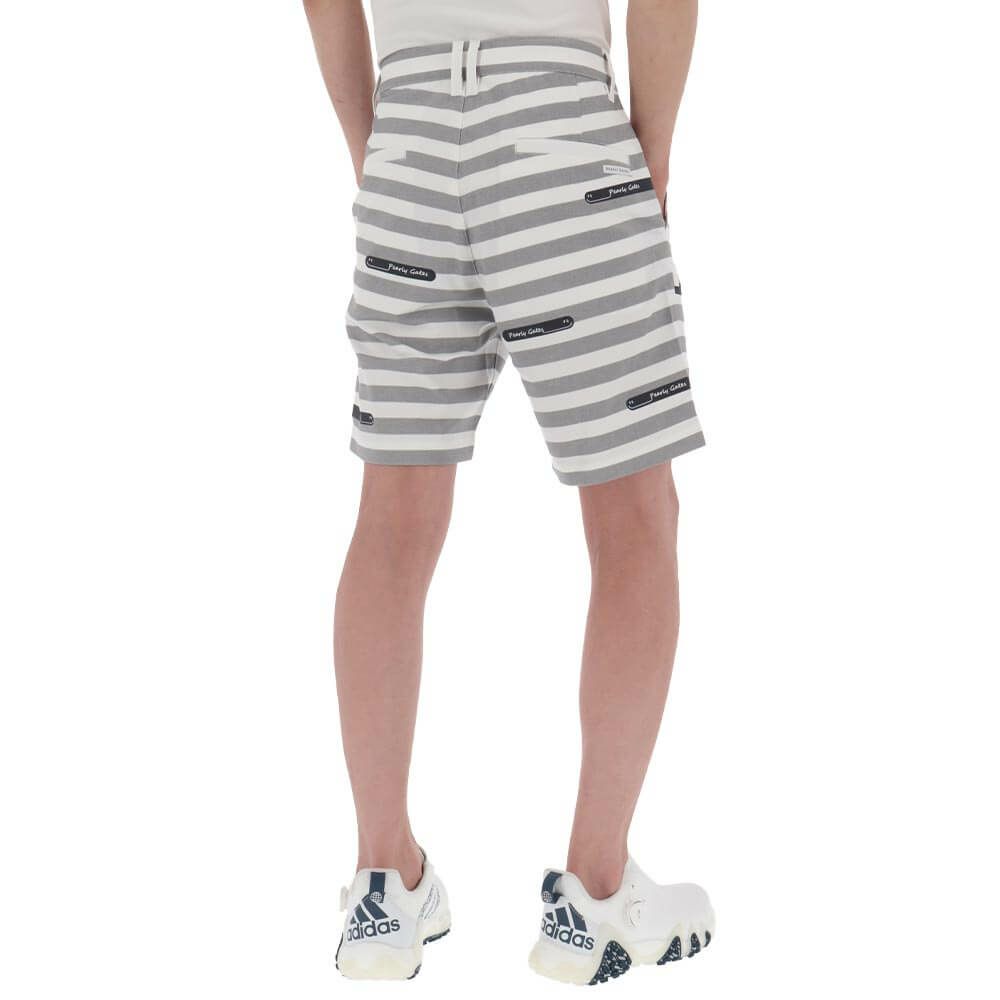 パーリーゲイツ PEARLY GATES　メンズ ボーダー柄 ストレッチ ショートパンツ 053-5132513　2025年モデル 詳細4