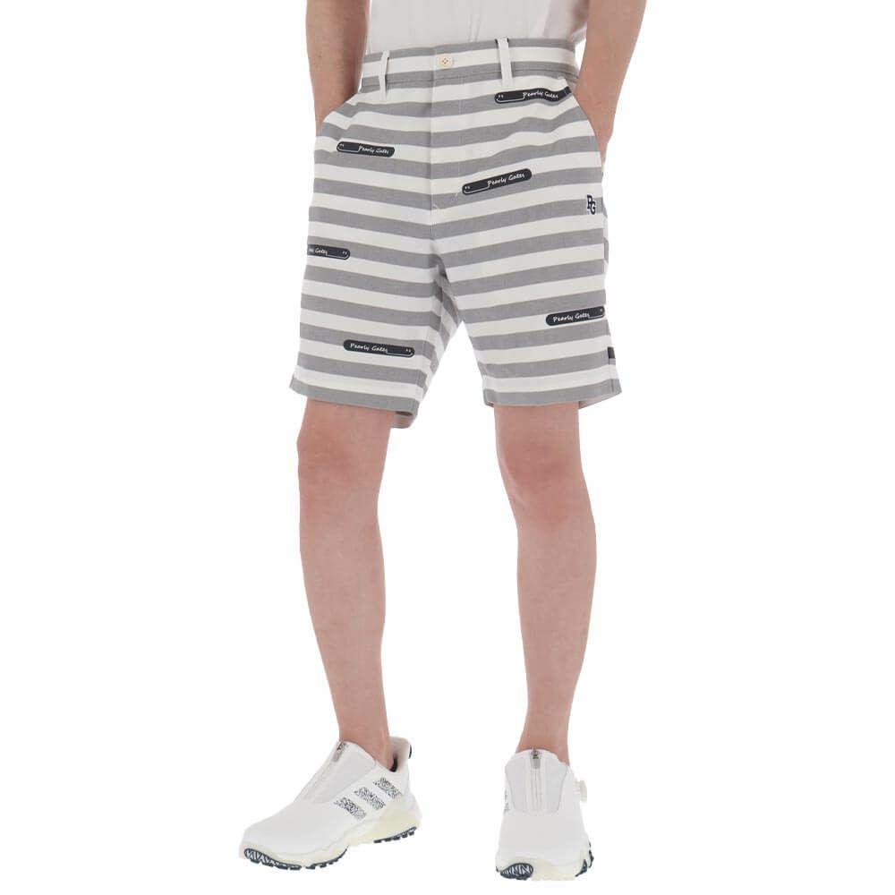 パーリーゲイツ PEARLY GATES　メンズ ボーダー柄 ストレッチ ショートパンツ 053-5132513　2025年モデル 詳細5