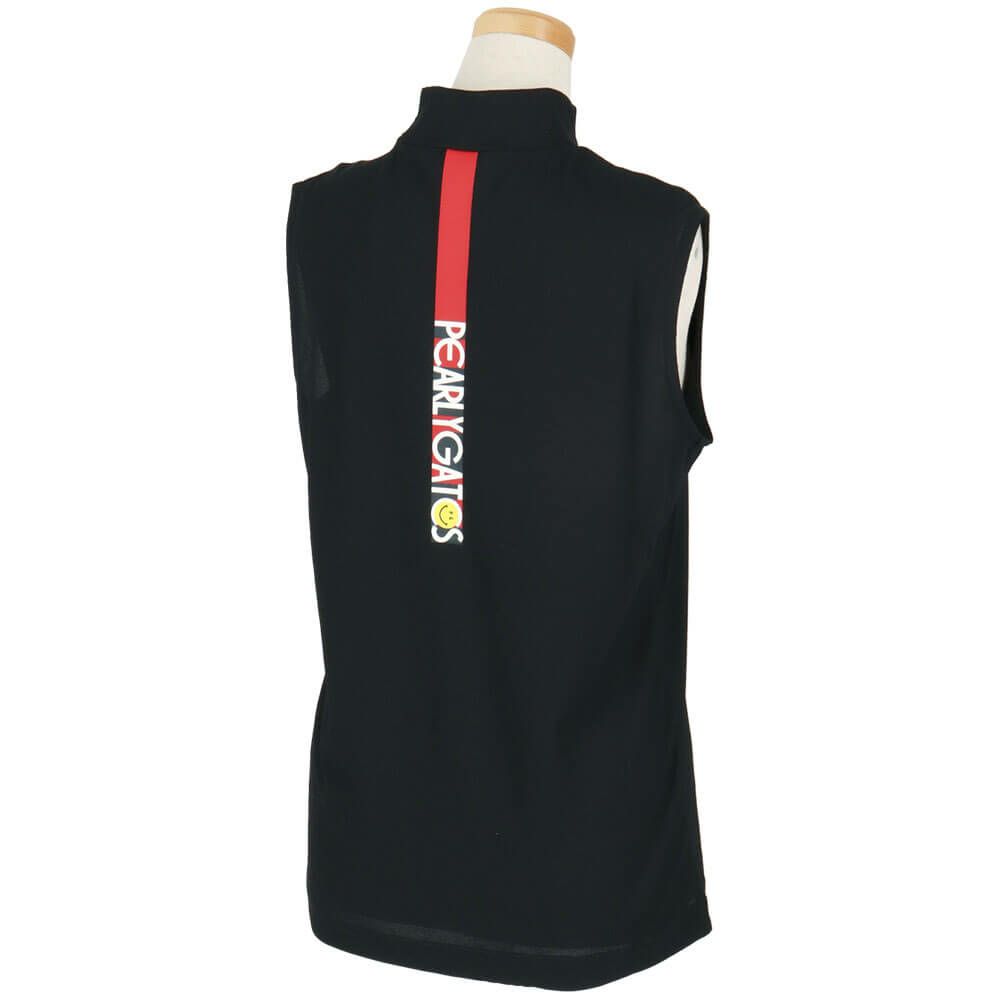 パーリーゲイツ PEARLY GATES　レディース ハニカム 鹿の子 スリーブレス モックネックシャツ 055-5267612　2025年モデル 詳細2