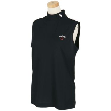 パーリーゲイツ PEARLY GATES　レディース ハニカム 鹿の子 スリーブレス モックネックシャツ 055-5267612　2025年モデル 詳細3