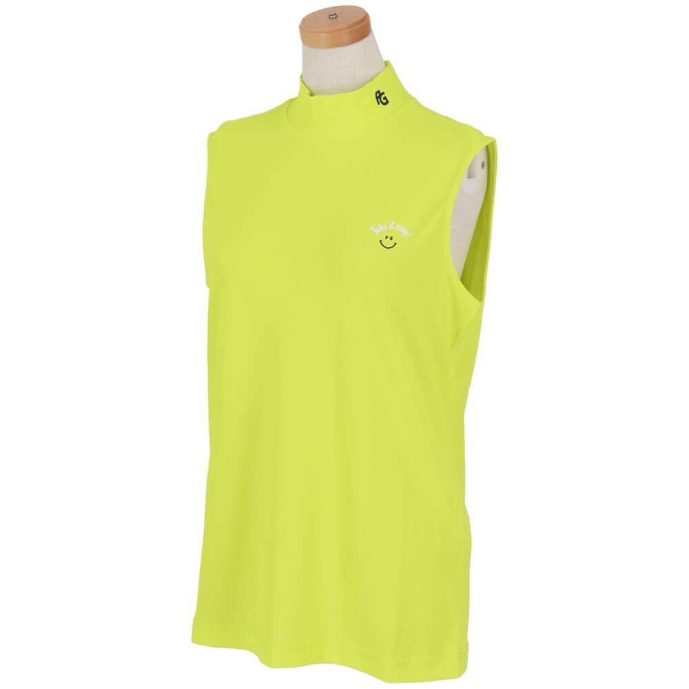 パーリーゲイツ PEARLY GATES　レディース ハニカム 鹿の子 スリーブレス モックネックシャツ 055-5267612　2025年モデル 詳細5