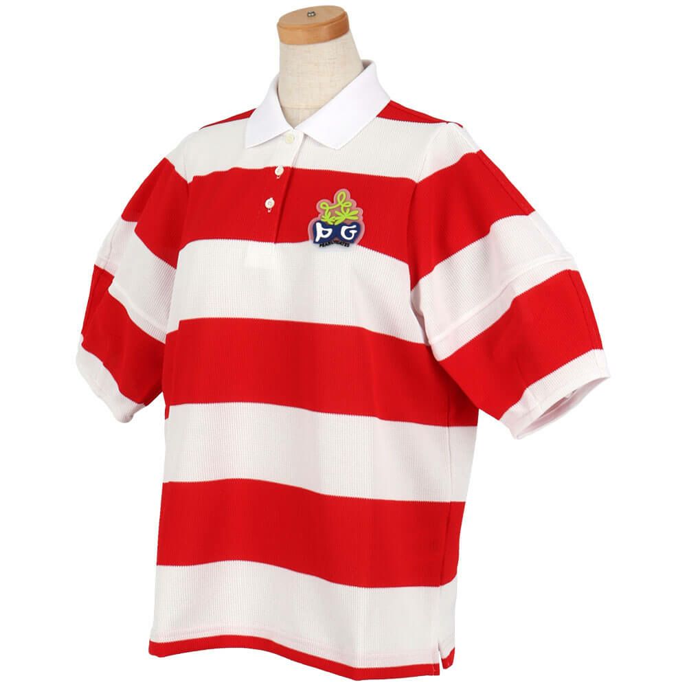 パーリーゲイツ PEARLY GATES　レディース 切替ボーダー 半袖 ポロシャツ 055-5160510　2025年モデル 詳細3