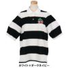 パーリーゲイツ PEARLY GATES　レディース 切替ボーダー 半袖 ポロシャツ 055-5160510　2025年モデル ホワイト×ダークネイビー