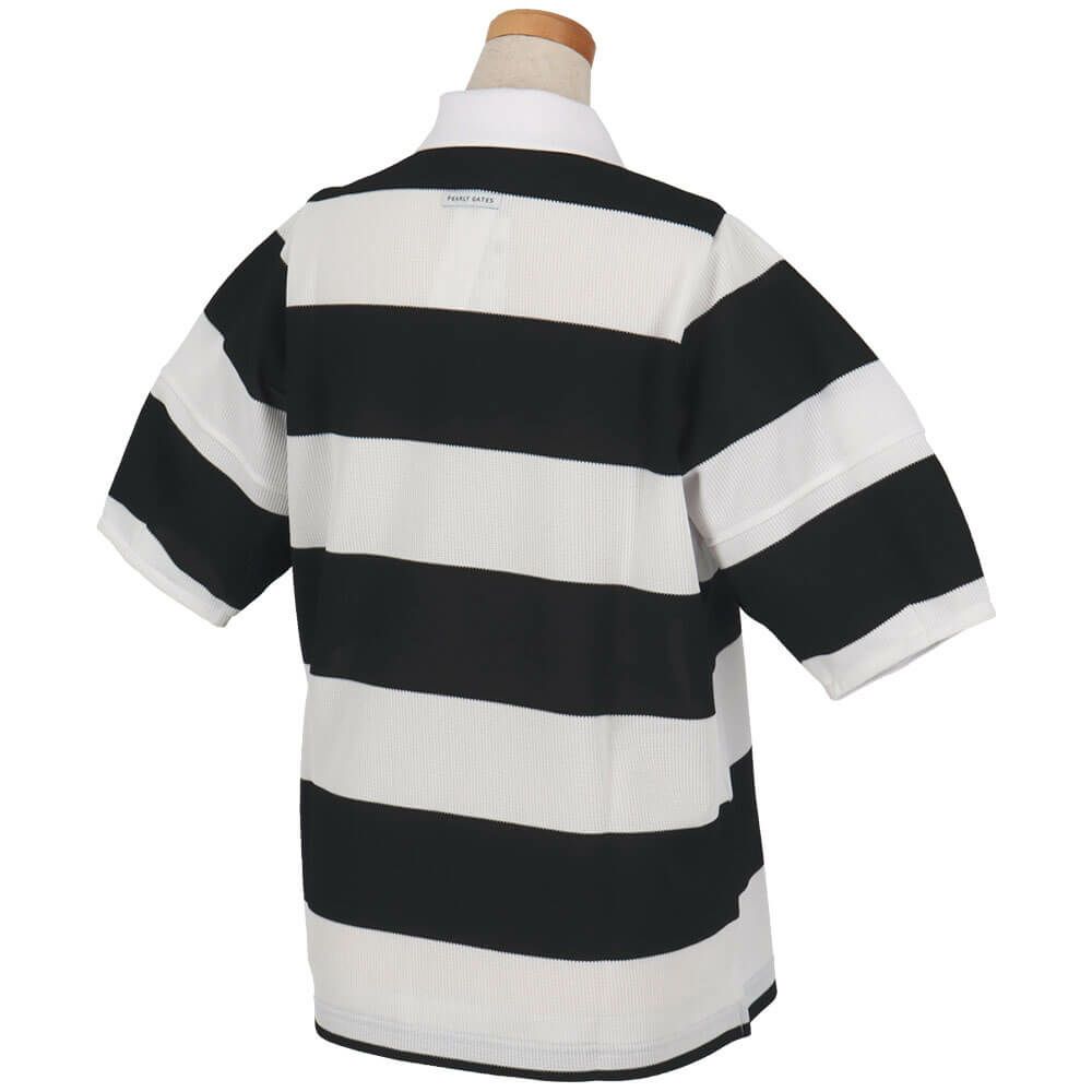 パーリーゲイツ PEARLY GATES　レディース 切替ボーダー 半袖 ポロシャツ 055-5160510　2025年モデル 詳細4