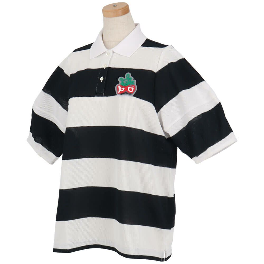 パーリーゲイツ PEARLY GATES　レディース 切替ボーダー 半袖 ポロシャツ 055-5160510　2025年モデル 詳細5