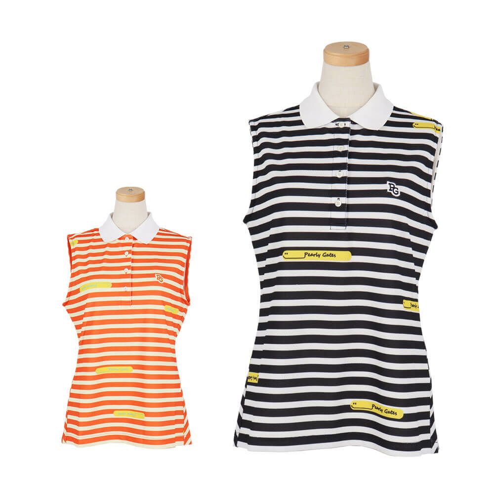 パーリーゲイツ PEARLY GATES　レディース 4WAY ポップコーン スリーブレス ポロシャツ 055-5160526　2025年モデル 詳細1