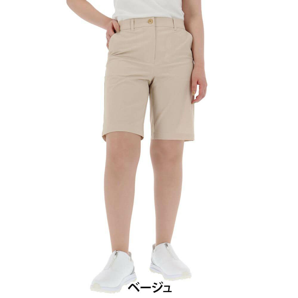 マンシングウェア Munsingwear　レディース サッカーストライプ柄 ストレッチ ショートパンツ MG5SHP81L　2025年モデル 詳細2